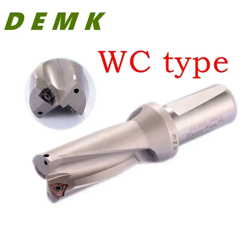 Série WC D14-D50 2D 3D 4D 5D Inserir broca de broca de broca de broca rápida para cada marca WCMX Insert Machinery Torno de Torno CNC Drilling