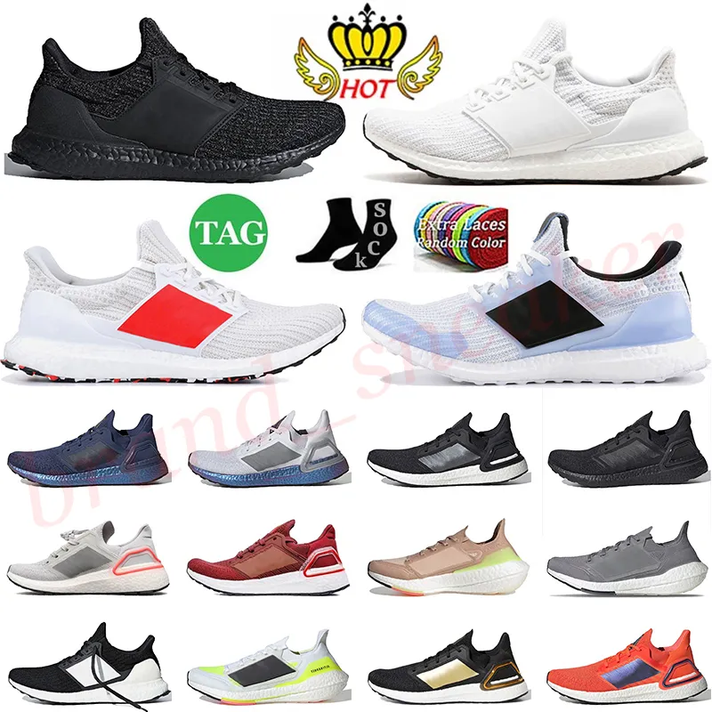 Adidas Ultraboost 19 Ultra Boost 2.0 야외 테니스 신발 팬더 트리플 화이트 블랙 남성 여성 플랫폼 【code ：L】스포츠 트레이너 스니커즈