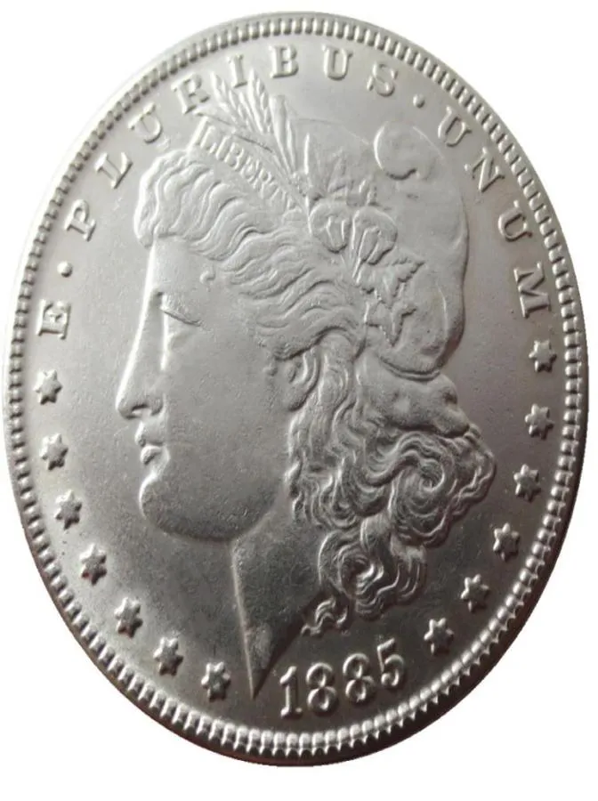 90 Silver US Morgan Dollar 1885PSOCC NEWOLD COLOR CRAJNY Kopia monet mosiężne ozdoby domowe akcesoria 9623118