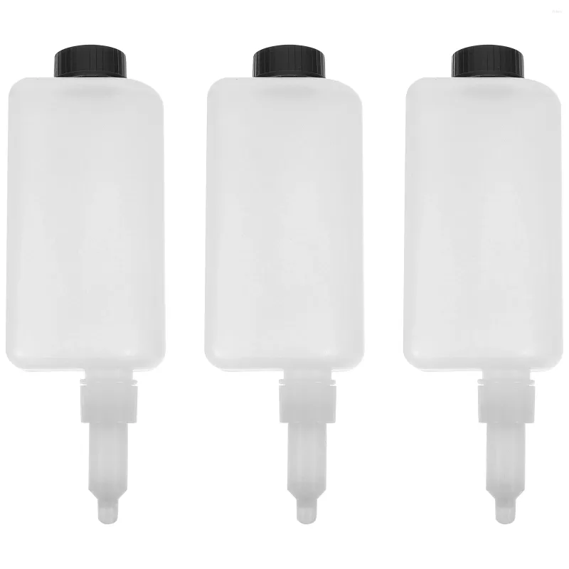 Flytande tvåldispenser 3 Set väggflaskbehållare ersättare gummihuvuden delar schampo lotion pump