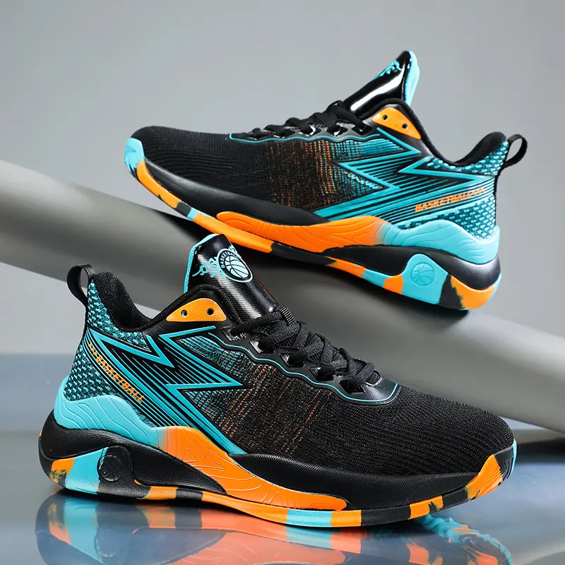 Big Taille masculine 47 48 Chaussures de basket ball Sneakers sportifs respirants pour l entrainement en plein air