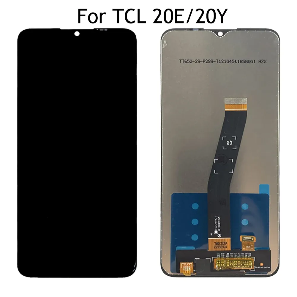 6.52 "Original pour TCL 20E LCD 6125F 6125D 6125H Affichage de l'écran tactile Assemblage de numéros pour TCL 20Y Affichage 6156D Remplacement