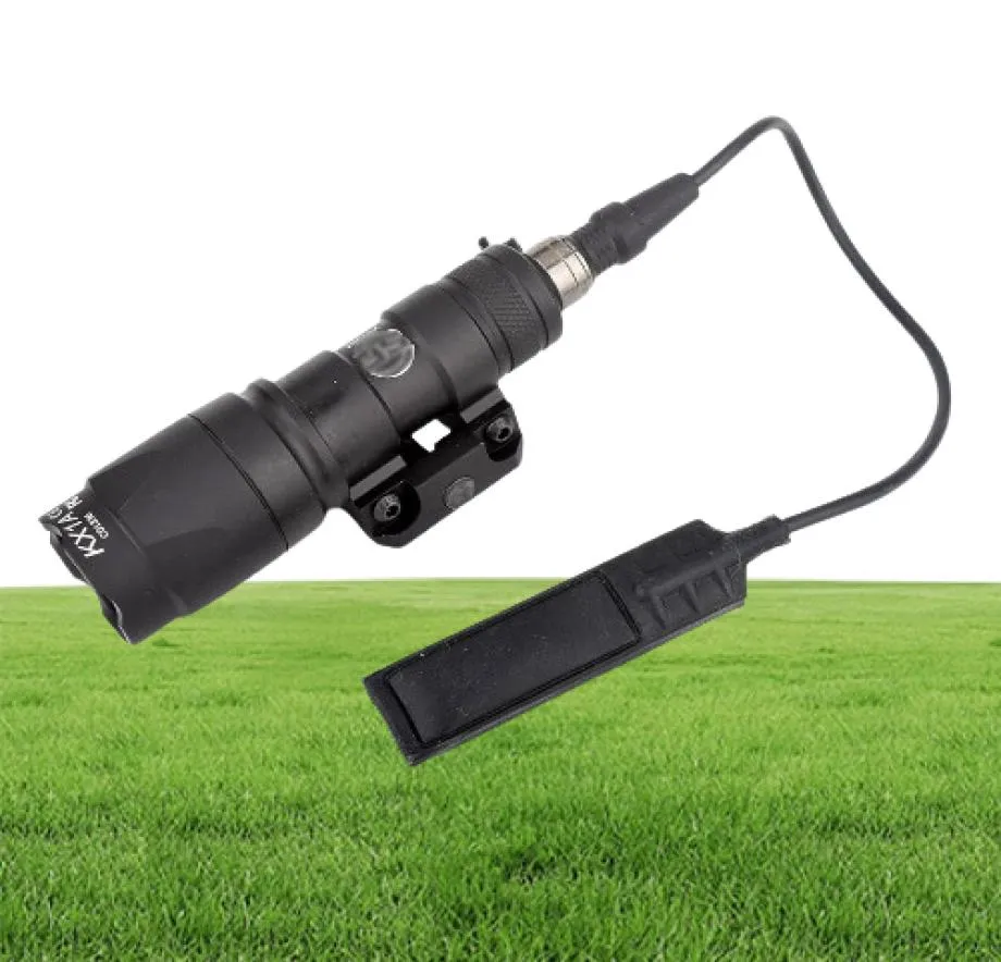 Tactical Surefir M300 M300A Mini Scout Light 280lumens LED -jacht Torch zaklamp voor 20 mm met drukkussenschakelaar4522663