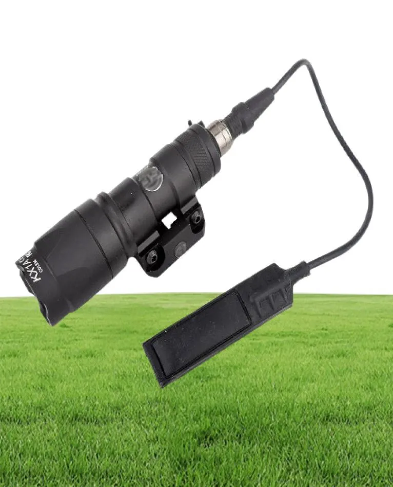التكتيكية المؤكدة M300 M300a Mini Scout Light 280lumens LED مصباح الصيد الشعلة لمدة 20 مم مع تبديل وسادة الضغط 3737633