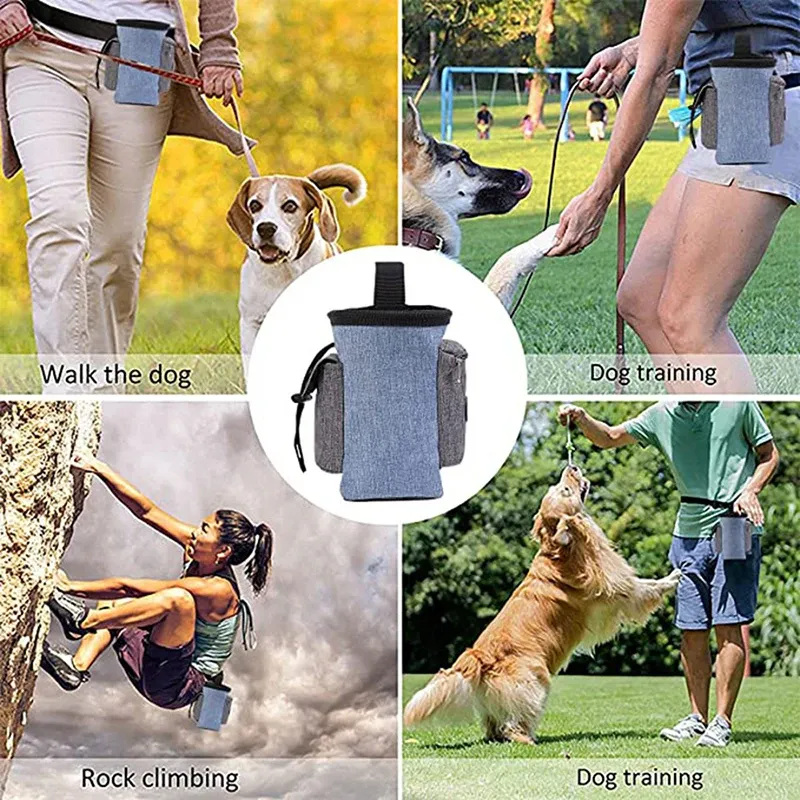 1pcs Outdoor Climbing Powder Bag Pet Training Kit Waist Bag Chalk Pack Waterproof Polyester Pouch Supplies