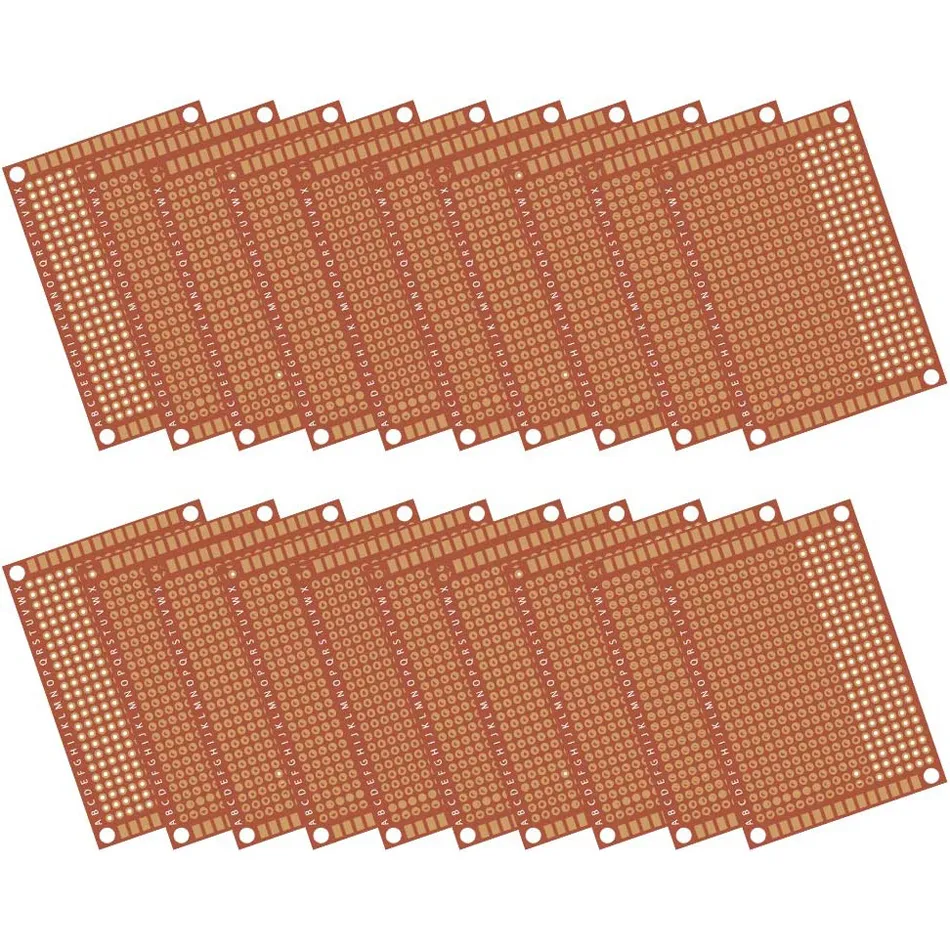 Copper Perfboard Paper Composite PCB Placa 5 x 7 cm placa de circuito impressa universais universais