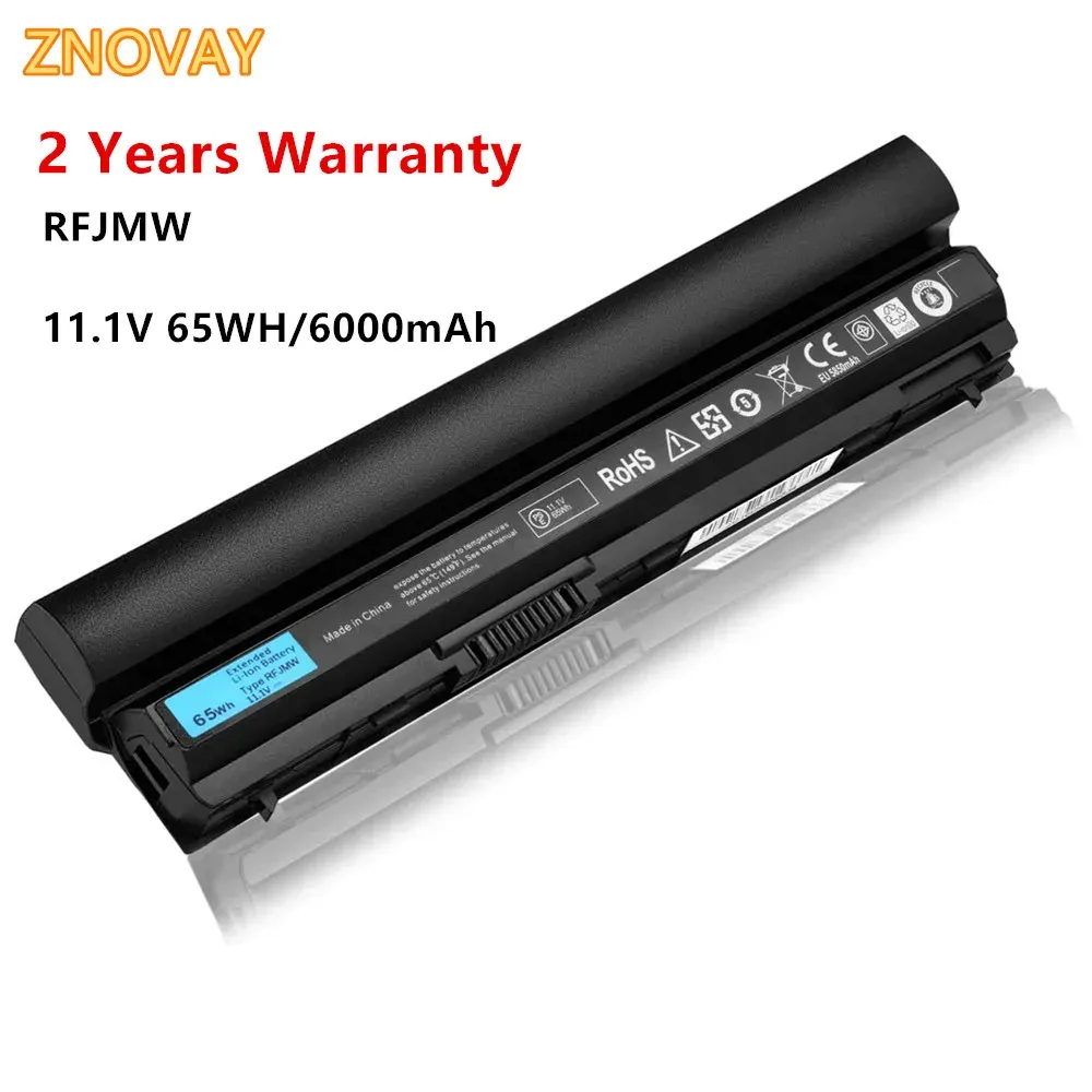 Batterien Znovay 11.1V 6000MAH RFJMW 7FF1K Laptop Batterie für Dell Latitude E6320 E6330 E6220 E6230 E6120 FRR0G KJ321 K4CP5 J79X4