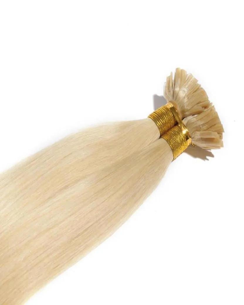 Vmae Russian Indian 2G Strand 100g Natural Brown Blonde Straight Pre Bonded Keratin Nail二重描画