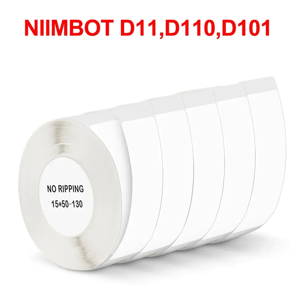 Guns Niimbot D11 Label Tape Sticker D110 D11 Label Paper Selfadhesive Labels Waterproof White Niimbot D11 Labels for Niimbot