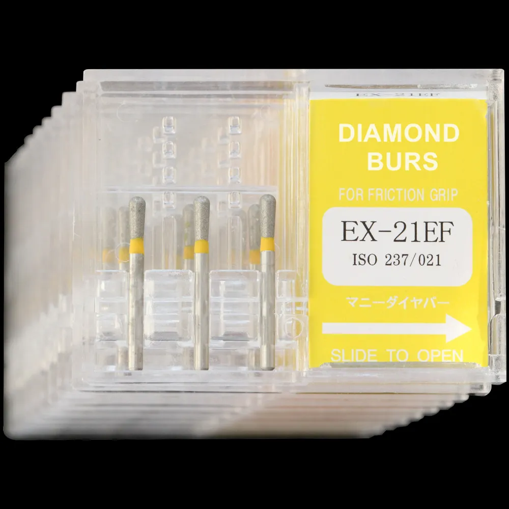10 Packs Dental Diamond Burs Polisher Drill Grit FG 1.6mm For High Speed Handpiece Polishing DIA-BURS Dentist Lab Products Tools