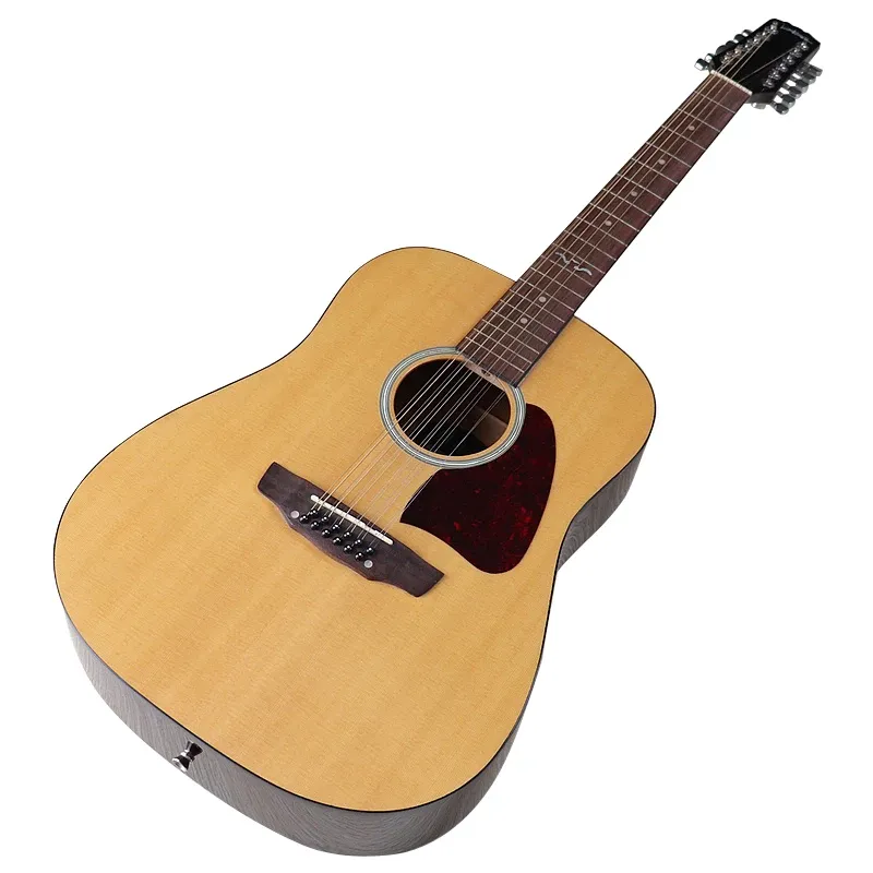 Kabels akoestische gitaar 12 string folk gitaar 41 inch spruce houten top hoog glanzend full -size ontwerp kan eq toevoegen