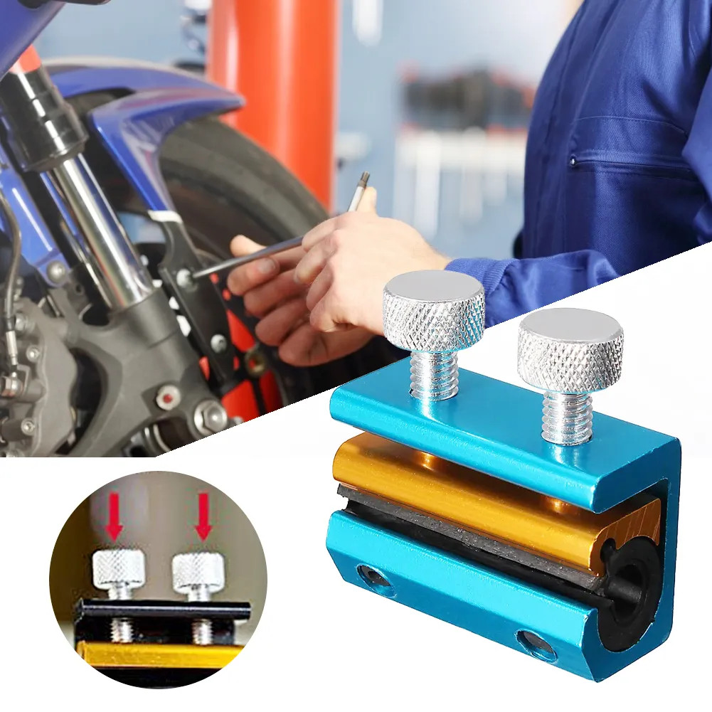 Double-Headed Motorcycle Cable Luber Tool - Universal Brake & Clutch Cable Lubricator For Bikes, Scooters & ATVs (Blue Gold) - View #10