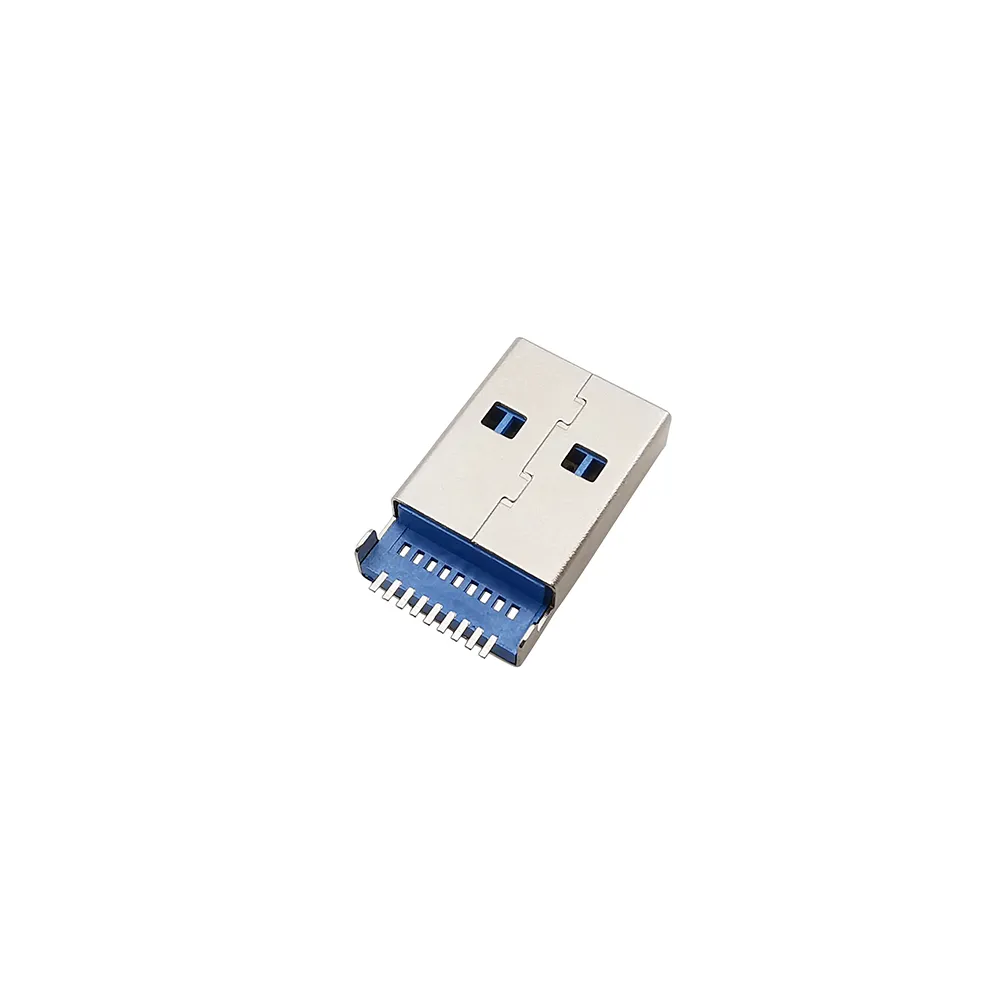 5/10 / DIY Soudage USB 3.0 A type Connecteur de bougie mâle 9 broches SMT Connecteur USB Port Jack Jack Terminaux Terminaux