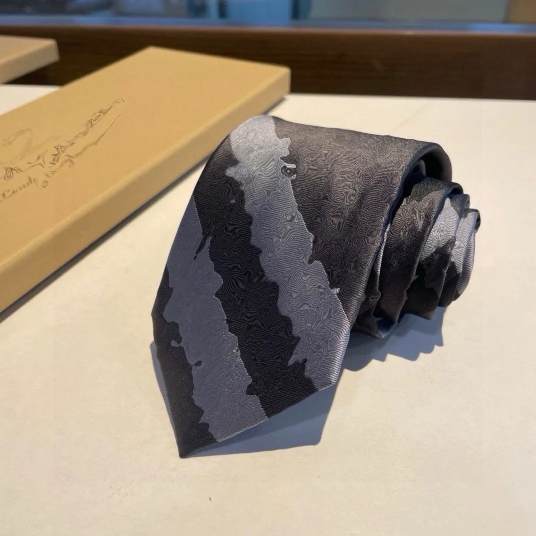 Eleganckie męskie 100% jedwabnych krawatów - klasyczne, tkaninowe krawaty projektanta na wesele, biznesowy z pudełkiem TT56