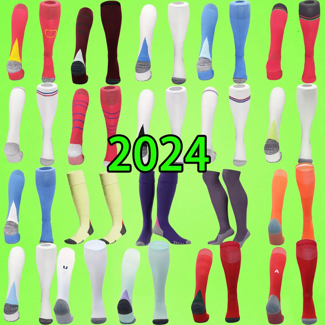 2024 Italië sportsokken Argentinië Mens Kids Usas National Team Soccer Socks Boys voetbal Portugal Brazilië Engelands Germanys Spanje Frans Mexico Schotland Wales