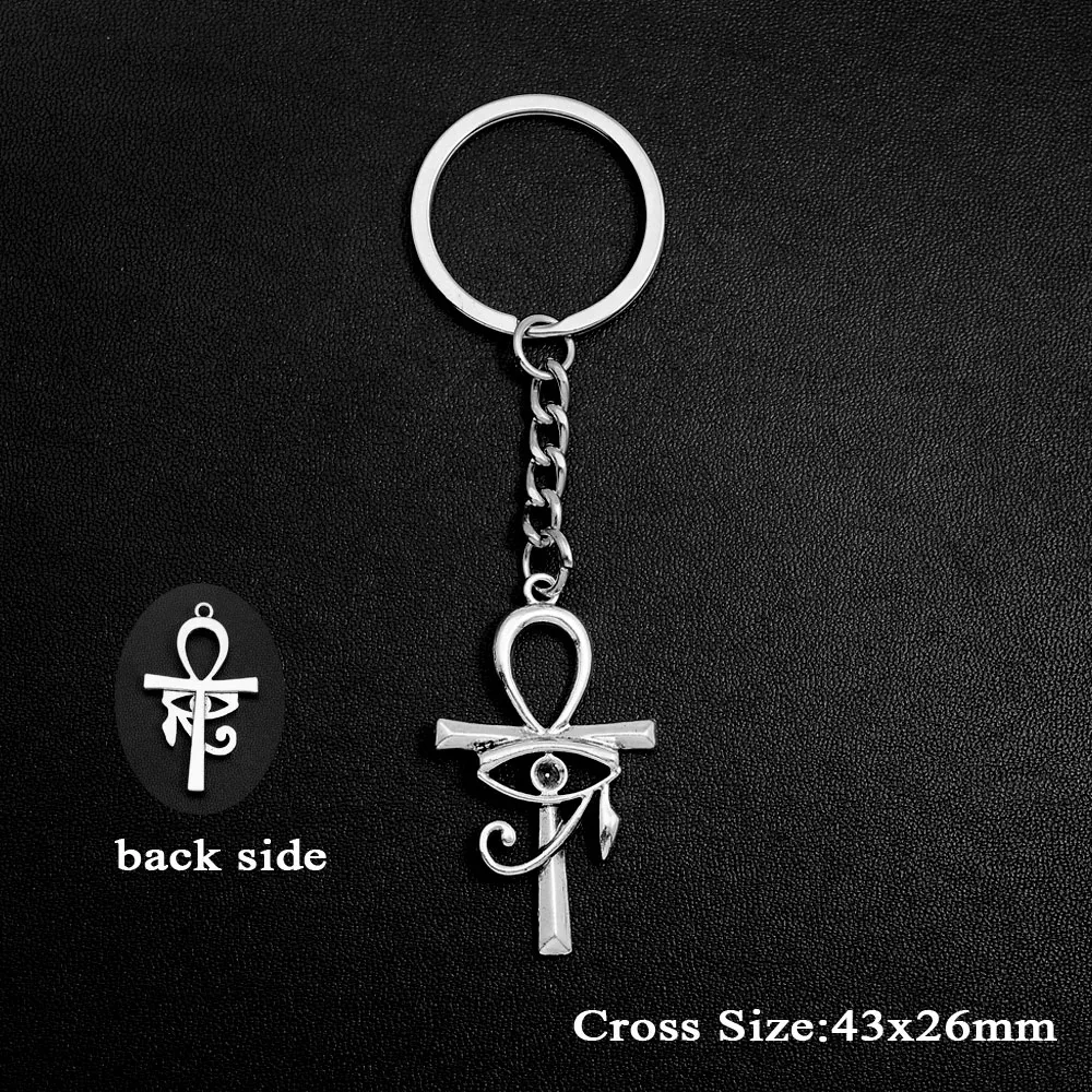 エジプトのアンク・チャームキーチェーン：ライフクロスペンダントの