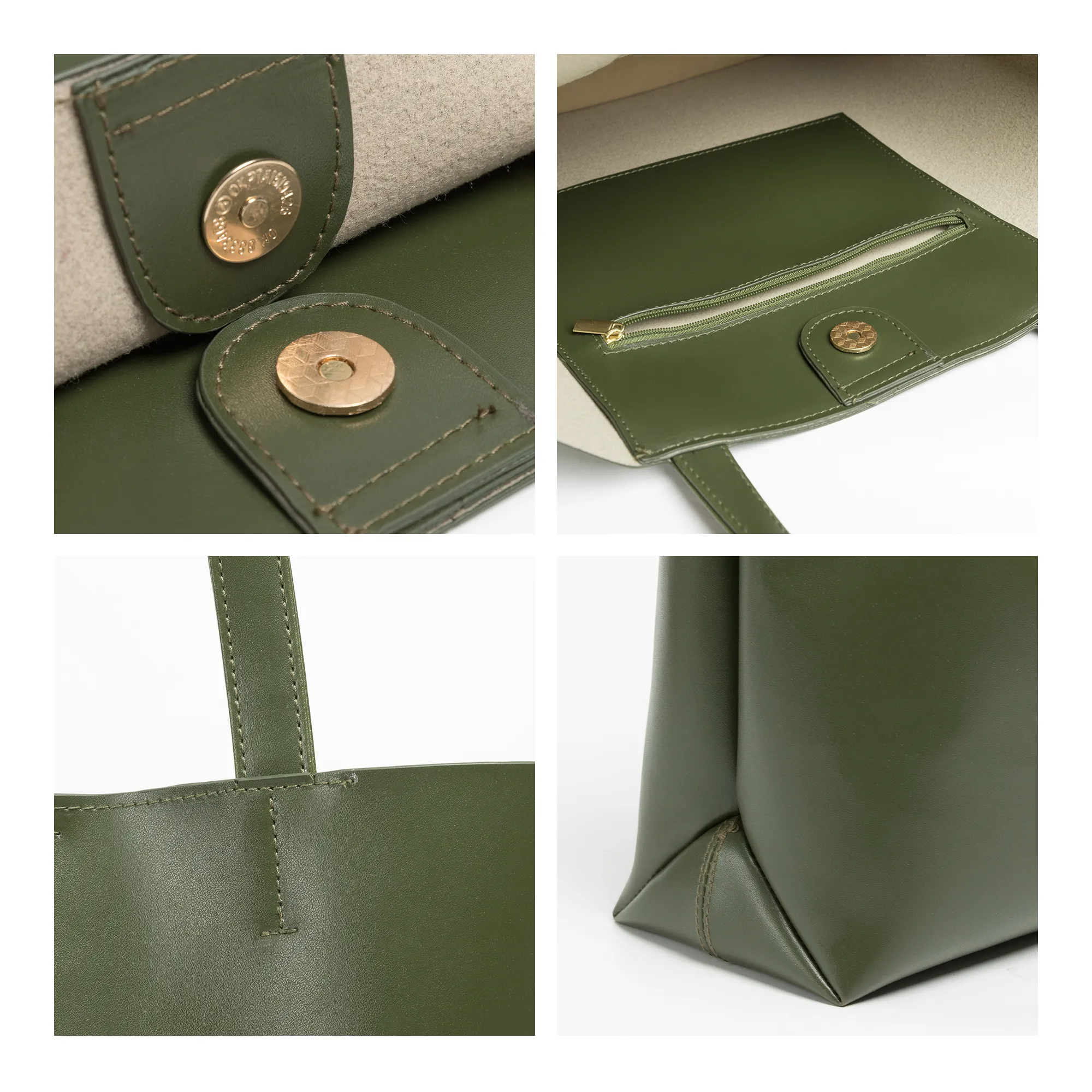 Simple Luxury Design Tote Handbags Shoulder Bag - Casual Solid Color ...