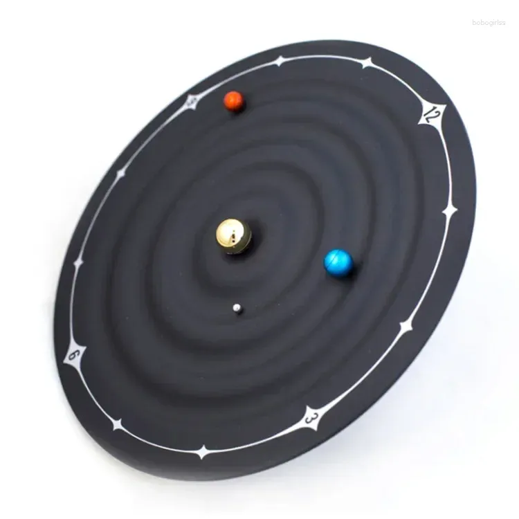 Väggklockor Creative Galaxy Magnetic Clock Planet Ball Pointer Home Decoration Desk vardagsrum Studie Present