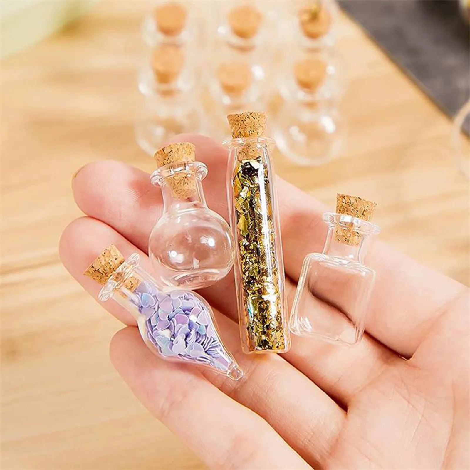 Empty Glass Vials For Necklace 20 Pieces Empty Glass Bottle Charm