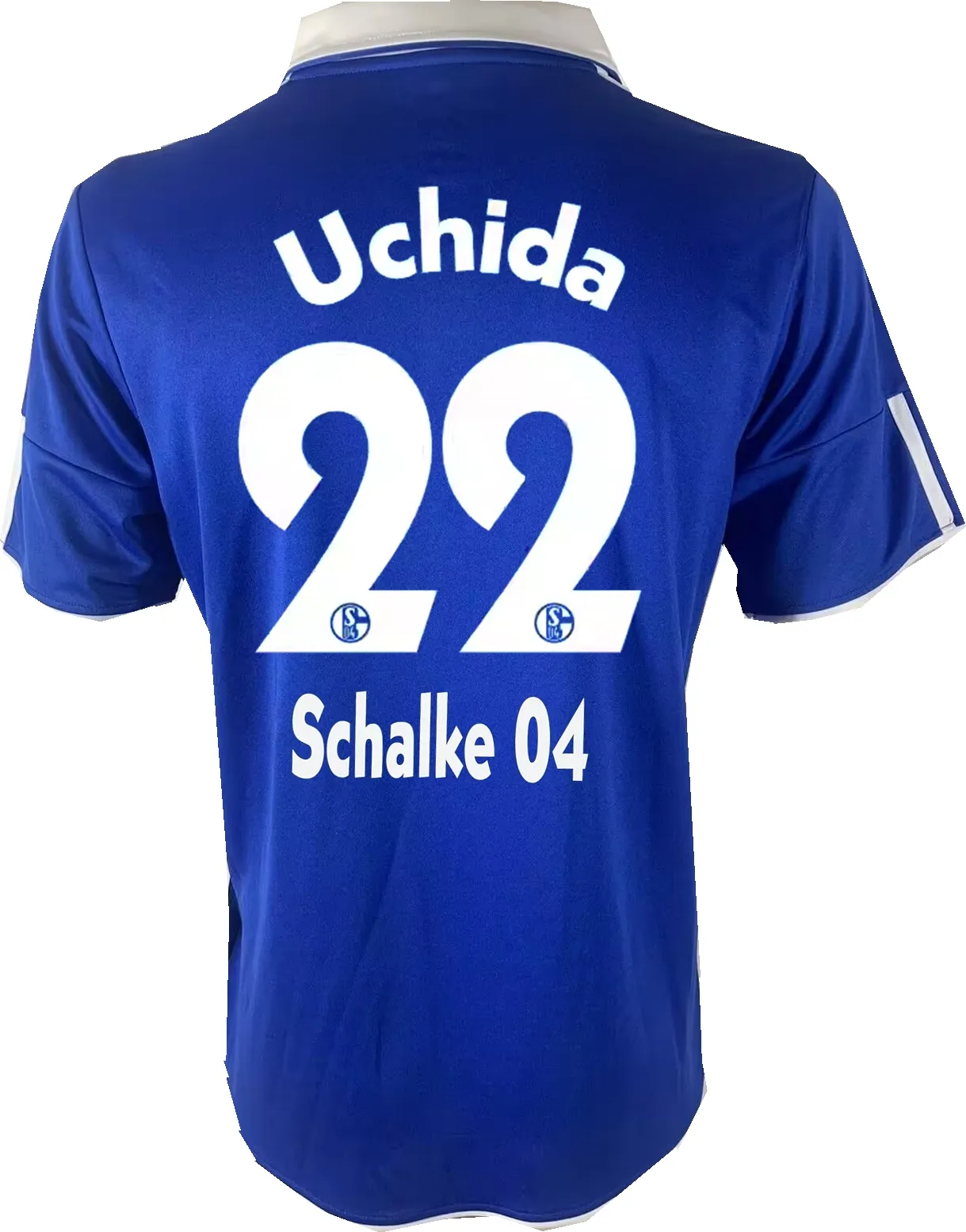 Schalke 04 Retro France Soccer Uniform 2010 2012 Home Away