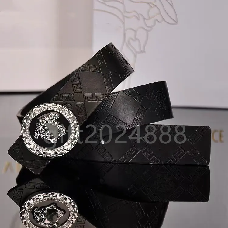 Designergürtel Fashion Luxus Plaid Presbyopie gestreifte Ledermänner und Frauengürtel 3,8 cm breit ohne Schachtel
