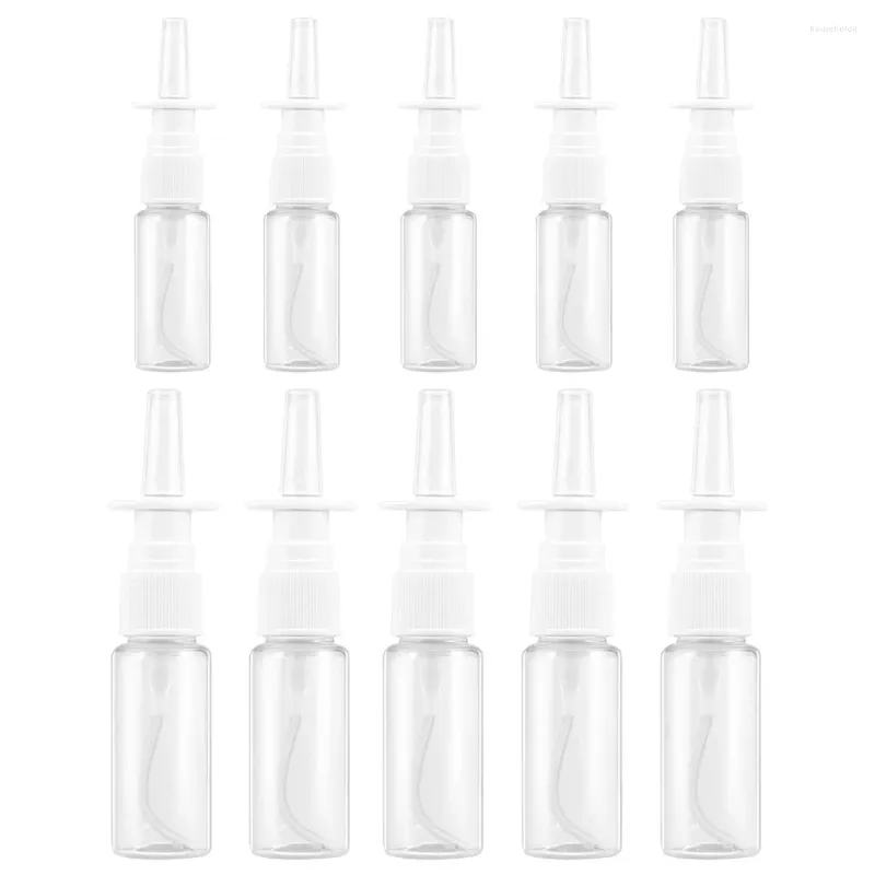 Storage Bottles 10 Pcs Rhinitis Spray Bottle Travel Traveling Liquid Sprayer Water Container Plastic Makeup Toner Cosmetics