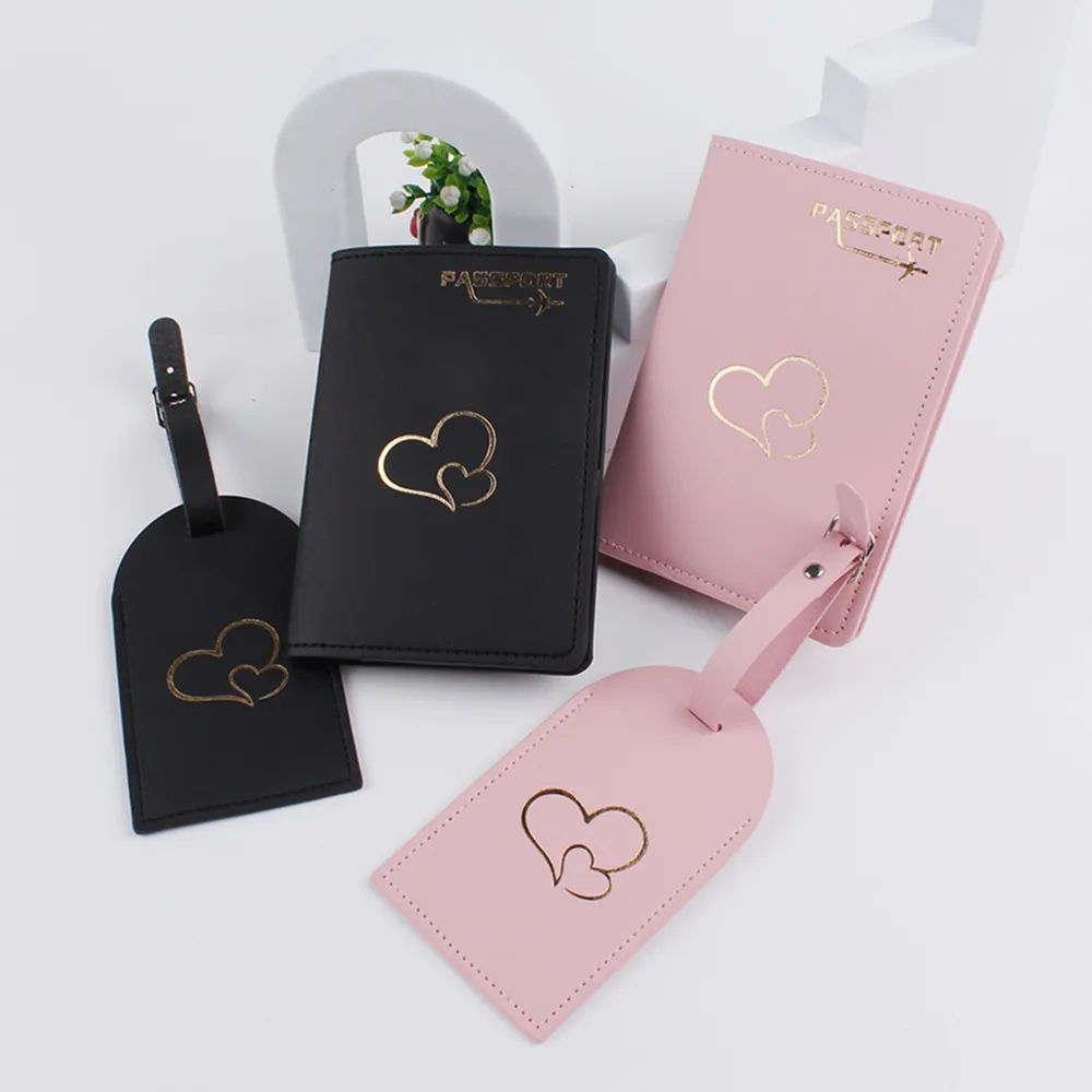 Heart Casal Passport CoverLuggage Tag