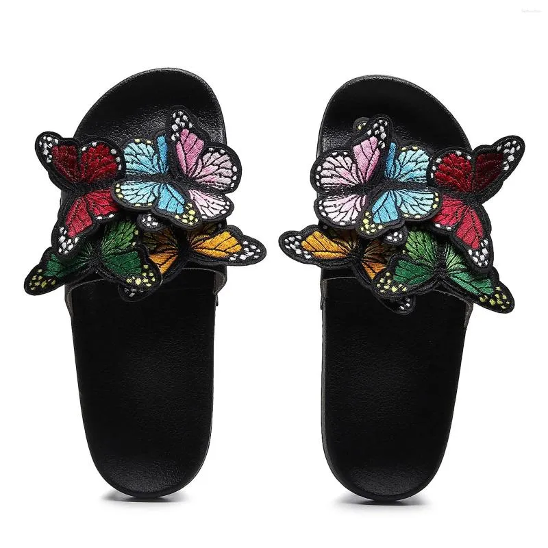 Sandals Elegant Woman Heeled Shoes Women Comfortable Soft Sole Slippers Fashionable One Foot Beach