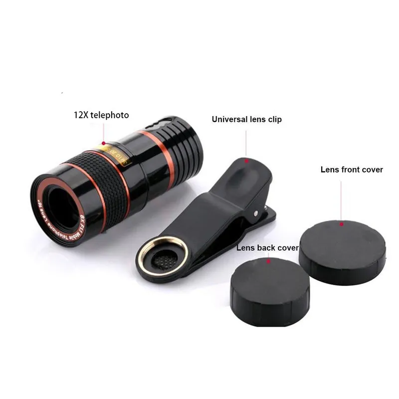 8x телескоп Zoom Lens для телефона Telecope 8x Long Focus Lins Lens Lens Lens объектив внешний масштаб Special Effect Lens