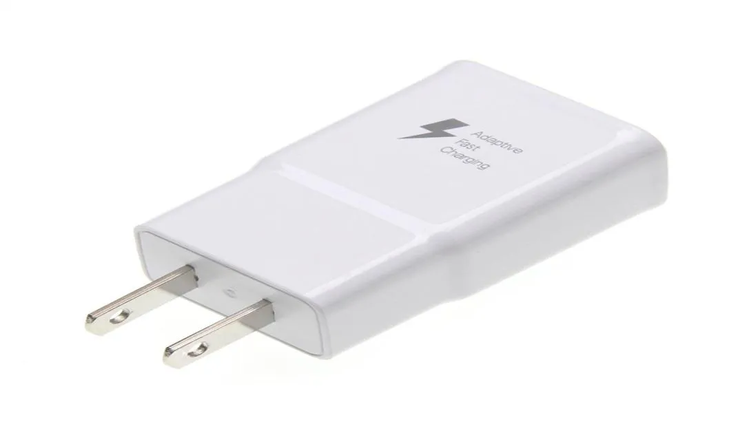 Samsung Galaxy S7 6 Note4 5 Adaptive Quick Charge EU US Plug Travel Charging 9V 167A 5V 2A 100PCSLOT9628964の高速充電器