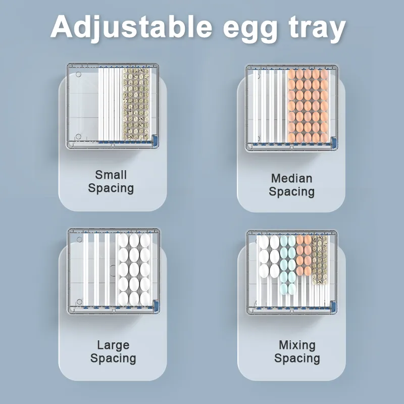 Mini incubateur d'oeufs avec type de tiroir, incubateur d'eau automatique, réapprovisionnement en lit de eau ionique, contrôle de la température, 100 œufs