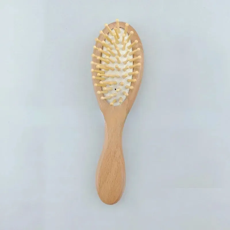 NOUVEAU BÉBÉ CARE PURE PURE PURME LOCE NATURE LOBE BRESSE BRESSION POUR BRSPE BRUSHE BRUSSE BRUSSE NOUVELLE-NOURNE BRSPEUR PEUB MASSAGE 1.Brosse à cheveux de bébé en bois