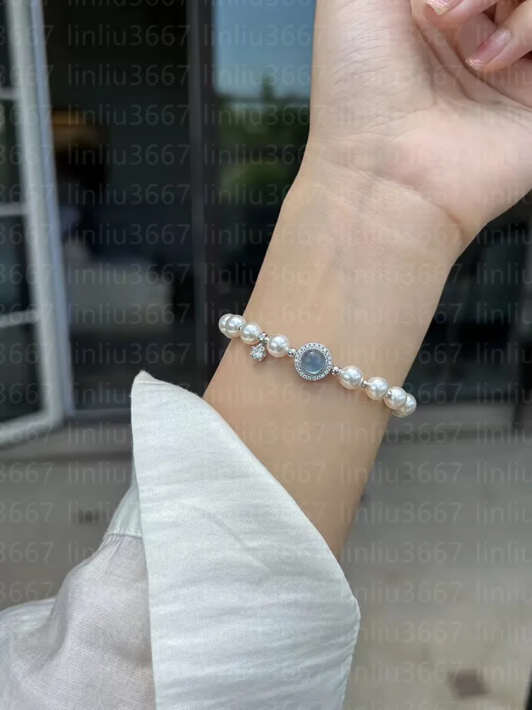 Fashion Jewelry Chic Ladies' Copper sliver Bracelet adorned with Diamonds Comes with Luxury Gift Box Charm bracelet Lady Party