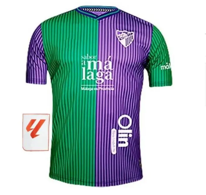 2025 Malaga CF Soccer Jersey 120 Aniversario Kids Kit Remake