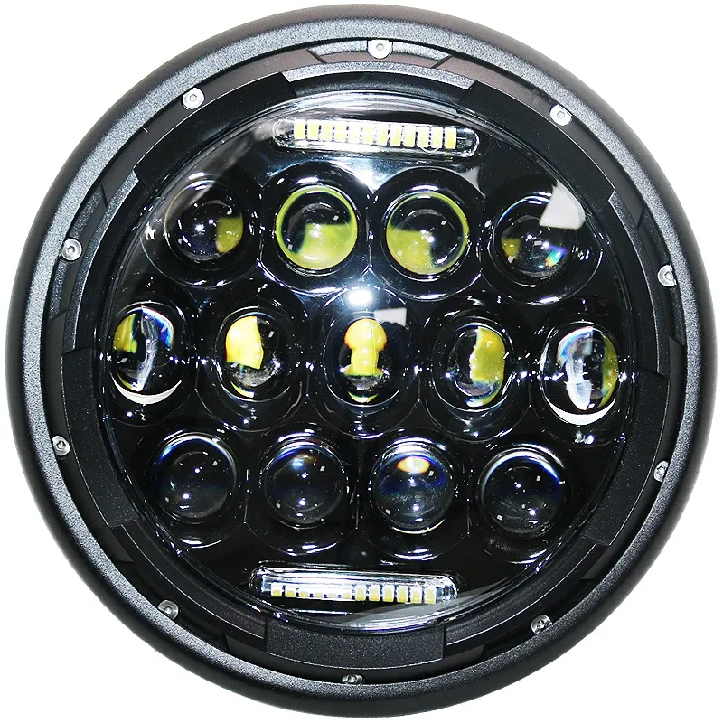 7.5 Inch Motorcycle LED Headlight E9 Emark Universal Motor Round Head Lamp Headlamp for Cafe Racer Bobber For Honda GS125 CG125