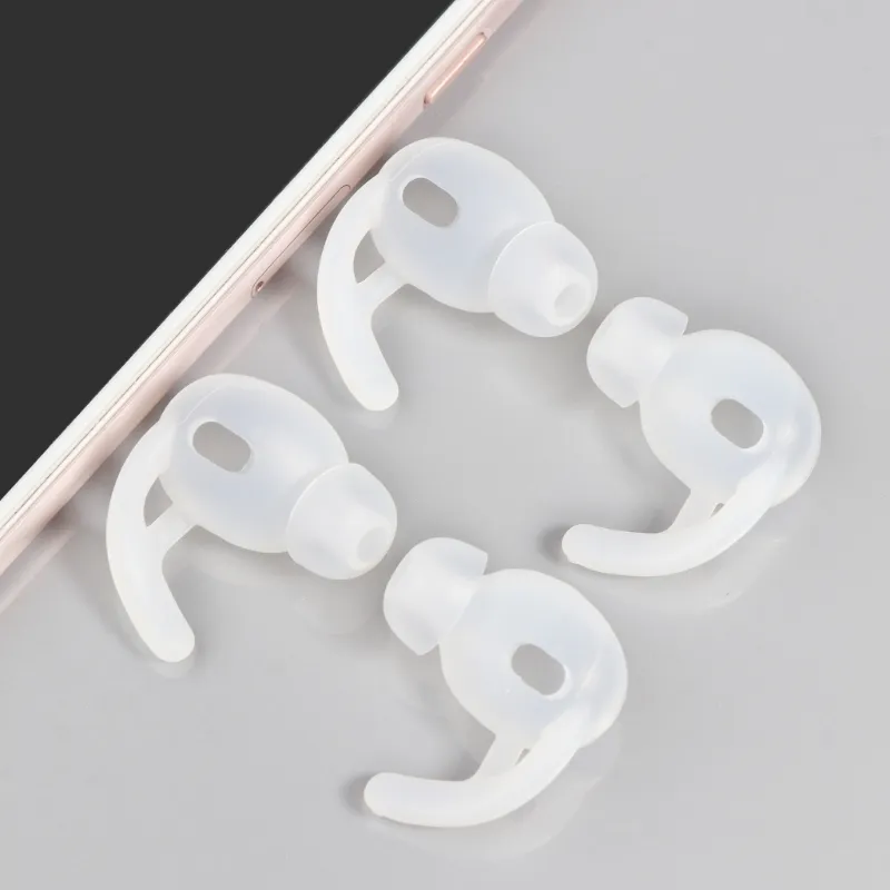 2 paies padis d'oreille en silicone doux