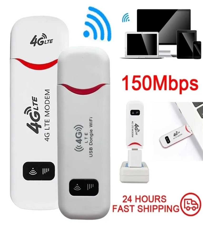 Routers 4G LTE Router Wireless Usb Dongle Mobile Broadband 150 Mbps Modem Stick Carte SIM USB Adaptateur WiFi Carte de réseau sans fil ADA4003199