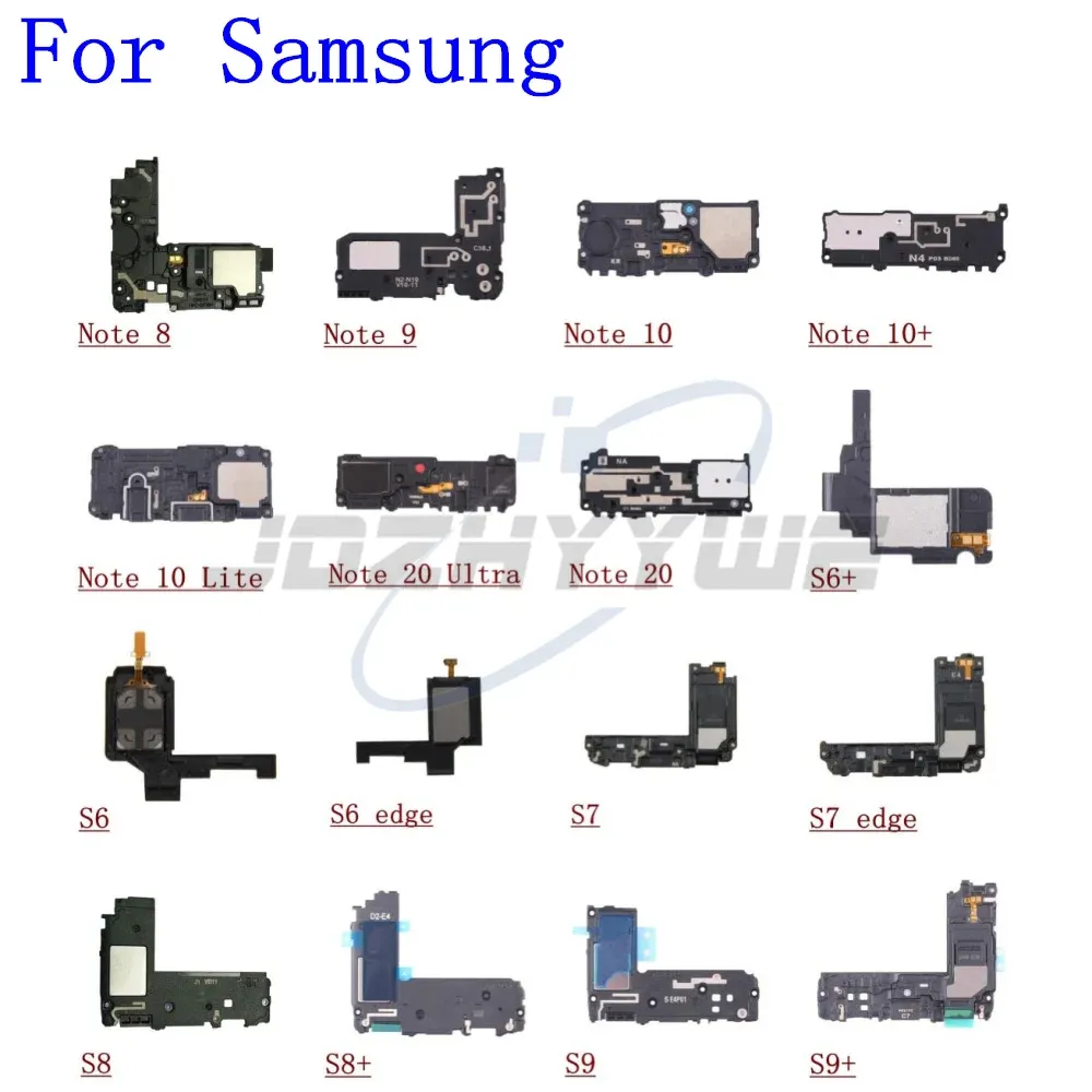 Nedre högtalare för Samsung Galaxy S6 S7 S8 S9 Edge Note 8 9 10 20 Ultra Sound Loud Speaker Speak Ringer Flex Cable