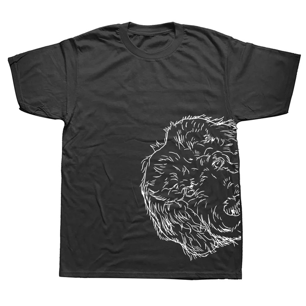 Män cool t shirts goldendoodle artwork design t-shirt doodle hund labradoodle pet art rolig kort ärm herr thirt