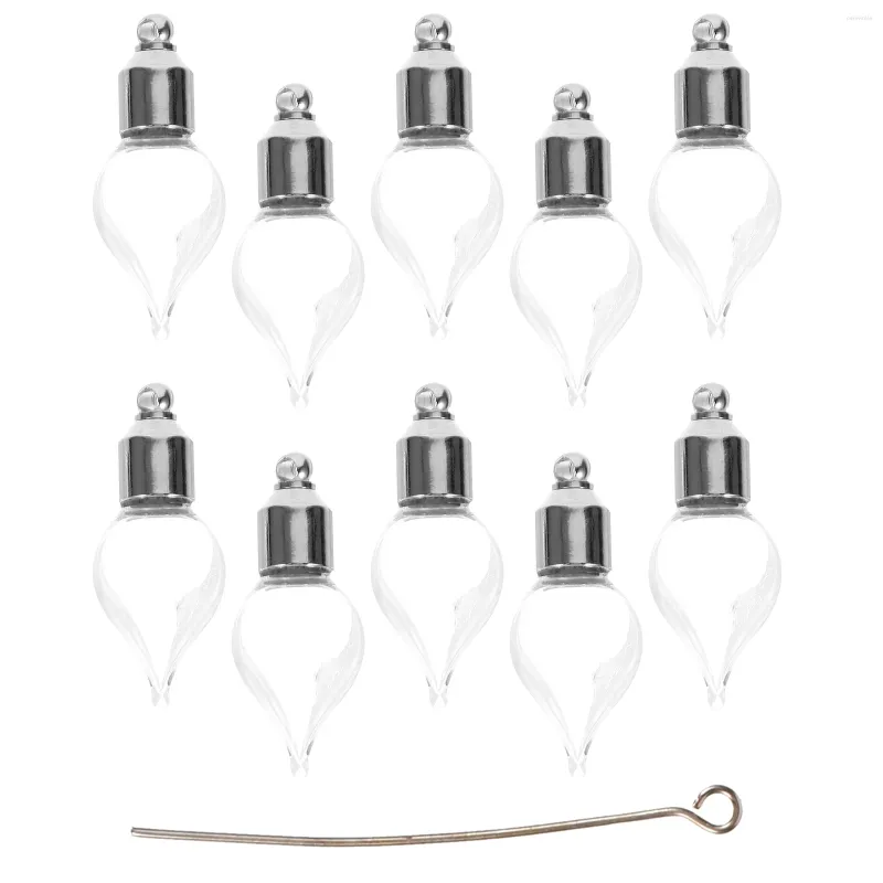 Bouteilles de rangement 10 pcs en verre mini huile essentielle rechargeable peut être ouverte parfum vide petit