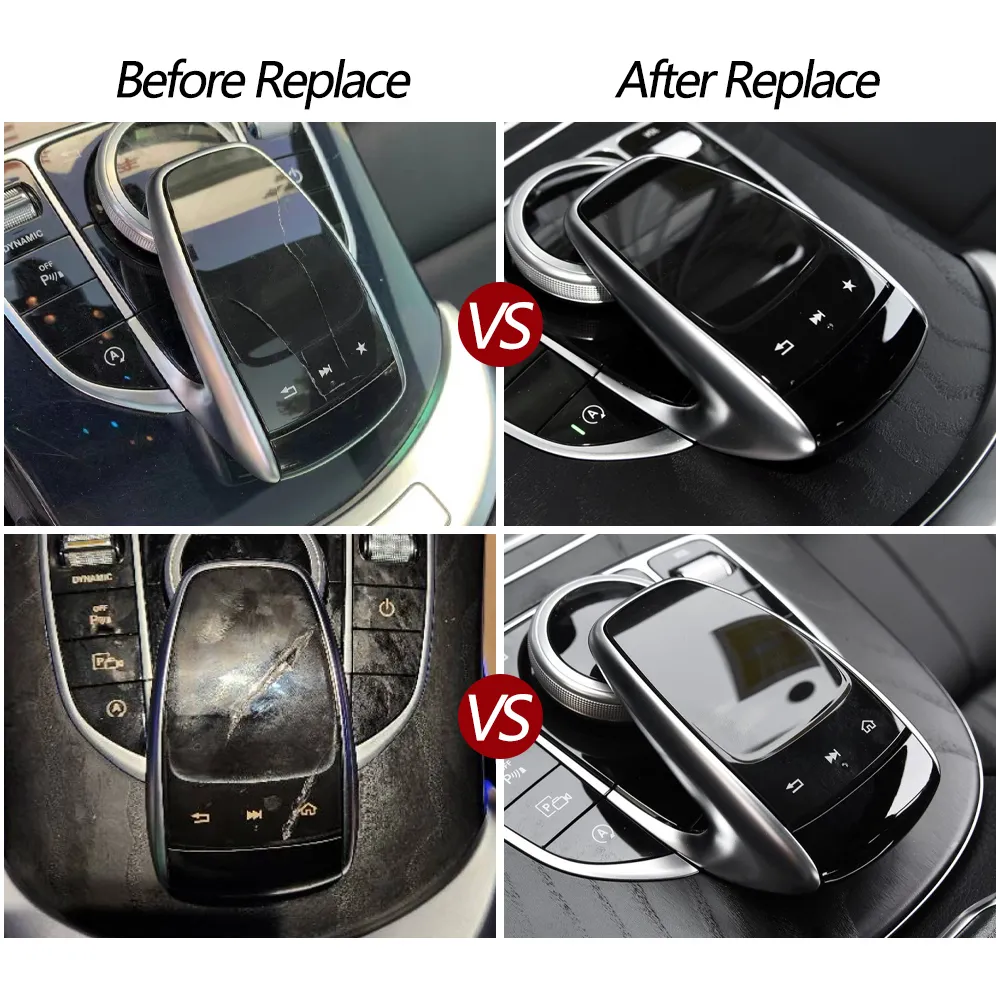TPU Center Console Mouse Cover For Mercedes A/B/GLB/GLE/GLS Class – Red/Silver/Black, Protects Your Touchpad