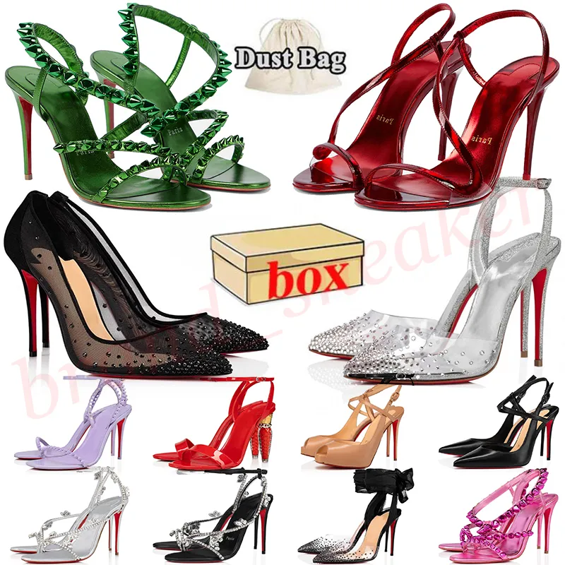 Designer Women Red Bottoms Heels Shoes High Pumps Slingback Heel With Box So Kate Stiletto Peep-toes Open Toes Sporty Nappa Leather Bottom Rubber Loafers