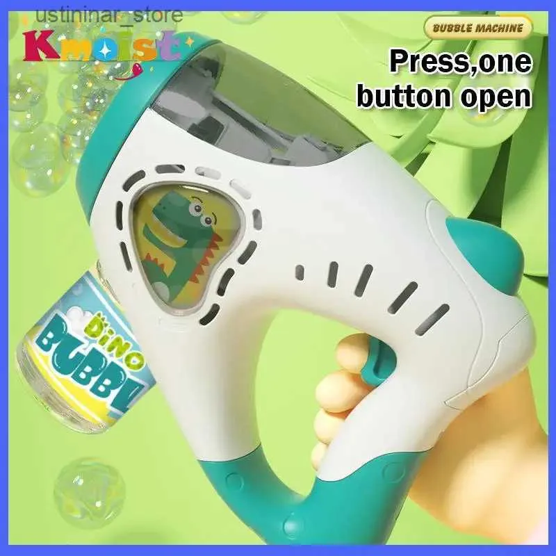 Sable Player Water Fun Bubble Machine Toys 10 Trou Entièrement automatique Bubble Gun Kids Holding Outdoor Wedding Party Toy Light Light Children Cadeaux d'anniversaire L47