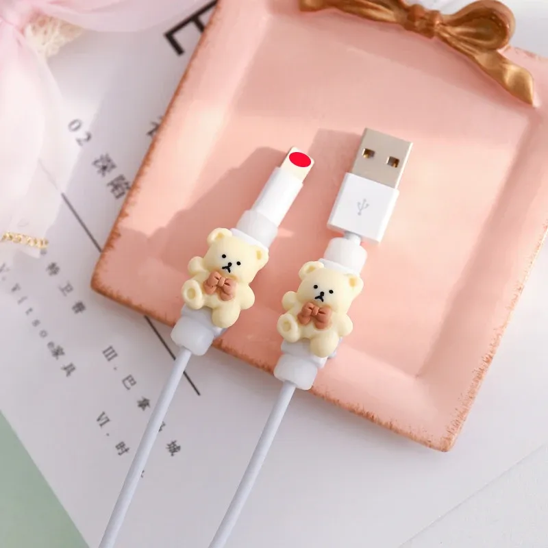 2Pcs Charging Cable Protector Wire Cord Organizer Tube Charger Cord Sleeve Line Saver for iPhone iPad MacBook Phones Data Lines