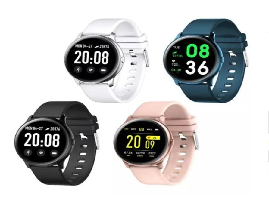 KW19 Smart Watch Wristbands män Kvinnor Vattentäta Sports Smartwatches Armband för iPhone iOS Android PK Samsung Galaxy Watches ACT9837503