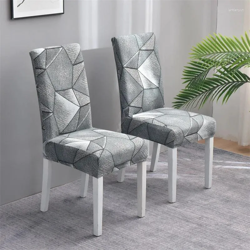 Pokrywa krzesełka sprzedające elastyczną osłonę i odpowiednie do jadalni domowej Użyj spandeksu poliestrowego tkaniny