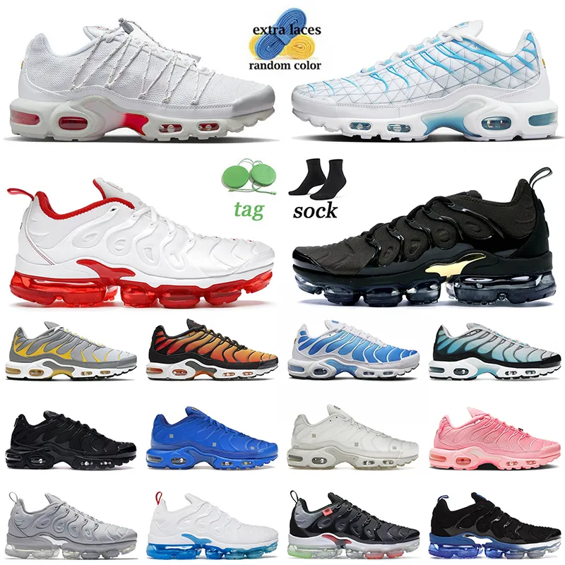 Tn plus designer SE Running shoes Mens Tns Utility sneakers white red cherry black gold cool grey Tnplus Tuned Outdoors trainers dhgate size 36-46