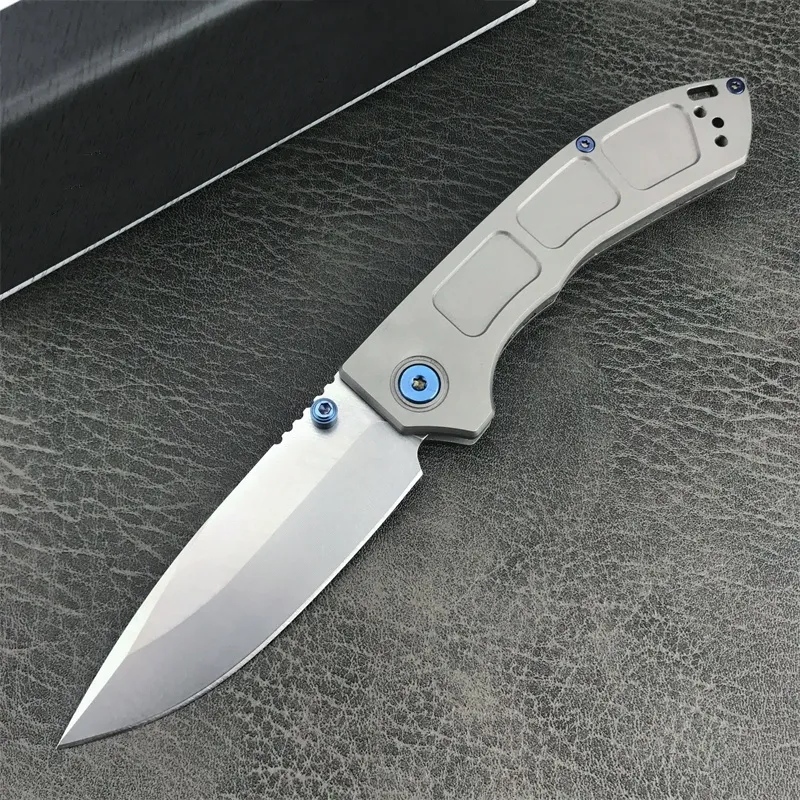 BM 748 Składanie kieszonkową D2 Stone Washed Blade Aluminium Aluminium Uchwyt EDC Portable Outdoor Seldoe Tactical Tools