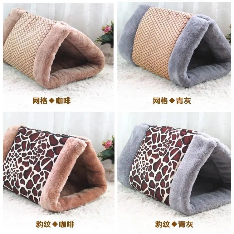 Kennele 1PC Pet Cat Poduszka cztery sezony Universal Warm Dog Nest Sofa Sofa podwójnie użycie materaca dostarcza akcesoria