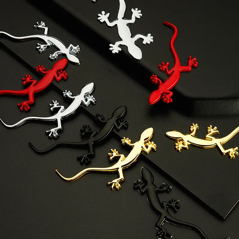 1pcs engraçado 3D Gecko Gecko Lizard Badge Logo Sticker Decal